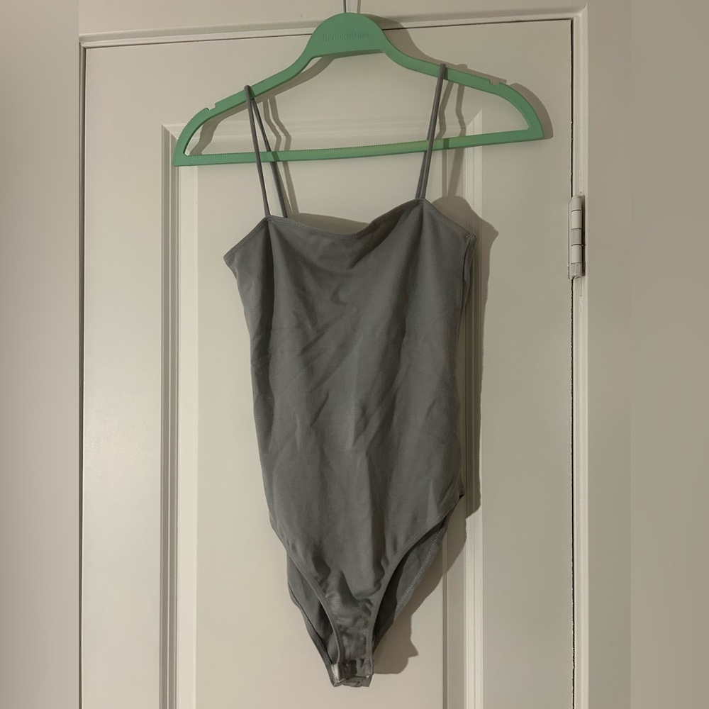 TopShop Gray Cami Bodysuit